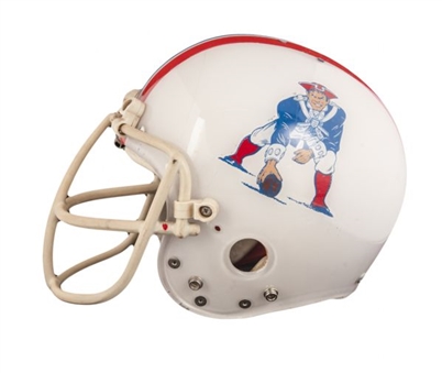 1980s New England Patriots Game Clear Shell Helmet